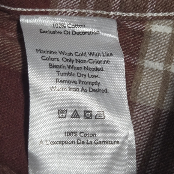 Eddie Bauer Mens Soft Cotton Plaid Field Button Down Shirt Size Large - Picture 7 of 9